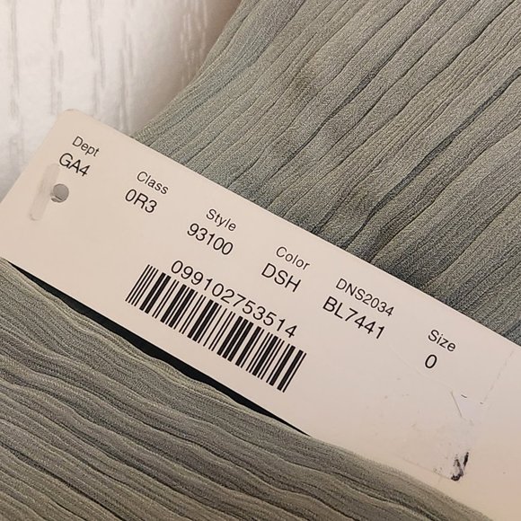 NWT J. Crew Silk Chiffon Heidi Dress Dusty Shale size 0 - Picture 2 of 7